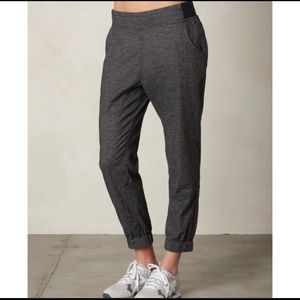 PRANA hemp jogger pants “Annexi” gray/black